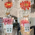 Miniatyrbilde 6 av 7: PVC Blomsterpose Stall Blomsterpose Transparent Tote Bag DIY Enkelt one size