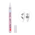 Miniatyrbillede 1 af 8: Nail Art Graffiti Pen UV Gel Polish Vandtæt Tegning Maleri White one size