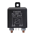Pikkukuva 3 / 5: Rele käynnistyy 200A 100A 12V/24V Power Automotive Raskas virta Black 12V 100A
