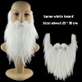 Miniatyrbillede 1 af 5: DIY Fancy Dress Skæg Lange Fluff Beards Cosplay Kostume Rekvisitter White one  size
