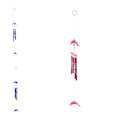 Pikkukuva 4 / 8: Dolphin Creative Crystal 4 metalliputket Tuulikello Tuulikello Hom pink one size