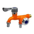 Miniatyrbilde 1 av 5: 1/2" Universell grensesnittkran Dobbel uttak Dual Control Wate Orange One Size
