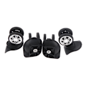 Pikkukuva 2 / 5: 2 paria matkalaukkujen universal vaunun case case black 2 Pairs