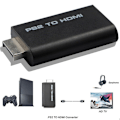 Miniatyrbillede 1 af 5: HDV-G300 PS2 til HDMI 480i/480p/576i o Video Converter Adapter F Black one size