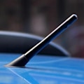 Miniatyrbillede 5 af 5: 4,7 tommer Universal bilantenne Carbon Fiber Radio FM Antenne Bl Black one size