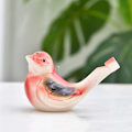 Miniatyrbillede 1 af 8: e Farvet tegning Vand Fuglefløjte Svale Legetøj Musical Instr Red With rope