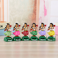 Miniatyrbillede 6 af 8: Bilindretning Dansende dukke Solar Power Legetøj Hawaiian Hula Girl Shaki C one size