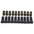 Miniatyrbillede 5 af 5: 30 sæt 2-polet forseglet vandtæt elektrisk ledningsstik P Multicolor 30 Kits
