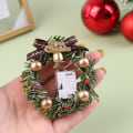 Miniatyrbilde 4 av 5: 1:12 1/6 dukkehus Miniatyr julekrans med lette dukker A1