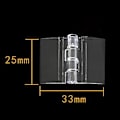 Miniatyrbillede 1 af 5: 10 STK Holdbare klare akryl foldehængsler gennemsigtig plexigla Transparent 25*33mm