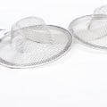 Miniatyrbilde 7 av 8: 2 stk. Baderomsavløpsfilter i rustfritt stål Dusj Hårfangere Silver 5CM