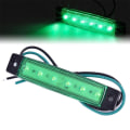 Miniatyrbilde 1 av 5: 1 STK 12V 6LEDS Lastebil Side Marker Indikator Lav Led Trailer Light Green 1Pcs