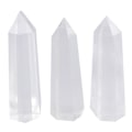 Miniatyrbillede 8 af 8: 2 stk klar kvarts krystalpunkt naturlig tryllestav prøve Reiki Hea 2Pcs One Size