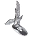 Miniatyrbilde 5 av 5: 2stk Bil Front Deksel Krom hette Ornament Badge 3D Emblem Angel Black 2pcs