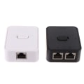 Miniatyrbild 4 av 8: 2 Port Gigabit Nätverksswitch RJ45 CAT 5/6 LAN HUB Nätverksswitch Black one size