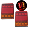 Miniatyrbillede 4 af 5: 2 Stk Vandtæt 8 LED Trailer Lys Bag Baglygte 12V DC Bil T Red 2pcs