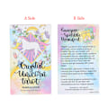 Pikkukuva 4 / 5: Crystal Unicorn Tarot-kortit Oracle Card Party Prophecy Divinati Multicolor one size