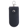 Miniatyrbild 1 av 5: Påse Case Fodral Skyddsläder med nyckelring för USB blixt D Black