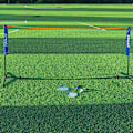 Miniatyrbild 7 av 8: Bärbar hopfällbar standard professionell badmintonnät inomhus ut White 6.1m