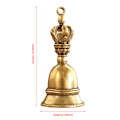 Miniatyrbilde 7 av 7: Retro Copper Bell Wind Chimes Messing Crafts Die-casting Wind Chi one size