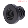 Pikkukuva 1 / 5: 5/8-24 - 1/2-20 - M14 auton polttoaineensuodattimen piipun kierteen sovitin f Black 5/8-24 to 1/2-20