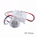 Miniatyrbilde 1 av 5: 1/3W Innfelt Mini Spotlight Lampe Takmontert LED Downlight White 3W