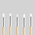 Miniatyrbild 5 av 8: 5 Styck Dubbeländade Dotting Set Art Embossing Keramisk Modellering Till Blue onesize