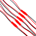 Miniatyrbillede 5 af 8: 20 stk 2 Pin stik han hun jst stik kabel 22 awg ledning fo Onesize