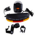 Miniatyrbillede 2 af 8: Alsidigt mountainbike blink + cykelbaglygte + Horn One Size One Size