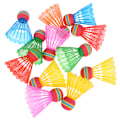 Pikkukuva 3 / 8: 12 kpl Sulkapallo EVA Rainbow Ball Head Nylon sulkapallohöyhenet Random Color 12Pcs