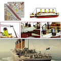Miniatyrbild 7 av 8: Färg Titanic Pussel Kryssningsfartyg monterad modell Kit Barn A oneszie