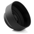 Miniatyrbillede 3 af 6: Universal 3-trins sammenklappelig 3i1 gummi foldbar modlysblænde Su Black 55mm