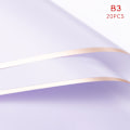 Miniatyrbilde 8 av 8: 20 stk/parti Golden Rose Blomst innpakningspapir Gavepapir Blomsterhandler B4 20Pcs