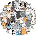 Pikkukuva 2 / 8: 50 kpl Mixed e Cat Animal Graffiti Tarra auton kitara Matkalaukku L Multicolor one size
