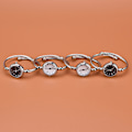 Miniatyrbillede 2 af 8: 1 stk sølv armbåndsure kvinder mode armbånd quartz ur s C one size