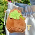 Kawaii Plys Snotty Capybara Nøglering e Capybara Med Skildpadde Ba A4