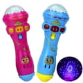 2st Blinkande projektionsmikrofon Baby Learning hine Utbildning Random Color 2Pcs