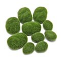 Miniatyrbilde 1 av 8: 20 Stk 3 Størrelse Kunstig Mose Stein Rock Grønn Mose Dekket DIY green one size