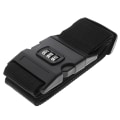 Miniatyrbillede 1 af 5: 1 stk rejsebagagekuffert Sikker lås Holdbar nylonpakning S Black One Size