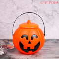 Miniatyrbilde 1 av 8: Halloween Christams Party Props Plast Pumpkin Bucket Candy Bo C