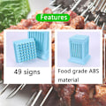 Miniatyrbilde 6 av 8: BBQ 49 hull Kjøttspyd Kebab Maker Box hine Beef Meat Maker K Green one size