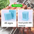 Miniatyrbillede 6 af 8: BBQ 49 huller Kødspyd Kebab Maker Box hine Beef Meat Maker K Green one size