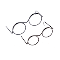 Miniatyrbillede 7 af 8: 10 Stk Mode Rundt Stel Lensless Retro Cool Dukke Briller Til Black L