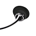Miniatyrbillede 7 af 8: 1 stk 24V 3LED 3/4" Rund Trailer Side Markeringslys Gul Hvid Yellow 1Pc