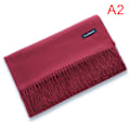 Pikkukuva 1 / 5: Kiinteä Huivi Ohut Pashmina-huivit ja kääreet Pitkät pehmeät Stoles Heat Red 200*70cm