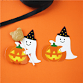 Miniatyrbillede 1 af 5: 50 stk/parti Ghost Pumpkin DIY Halloween Gave Candy Paper Cards Lo 50 pcs onesize