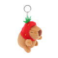 Miniatyrbilde 8 av 8: e Capybara plysjleketøy marsvindukkeanheng nøkkelringveske Bil K A 1Pc