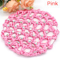 Miniatyrbillede 1 af 5: Kvinder Bun Cover Snood Hår Net Ballet Dans Skøjteløb Hæklet Chi Pink One Size