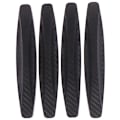 Pikkukuva 1 / 5: 4/PCS auton ovensuoja Pehmeä suojareunan kulman puskurivalu Black