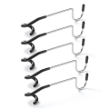 Miniatyrbilde 1 av 8: Campinglys stangkrok Rustfritt stål teltstang lampekrok Mul Black 5PCS